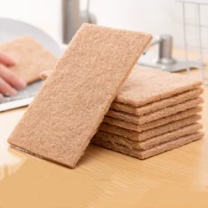 Natural Cellulose Sisal Scrub It Dish Pot Scrubber Non Scratch Eco Friendly Cleaning Pads Sponge Scouring Pads Kitchen