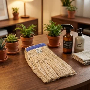 Natural Cotton Yarn Mop Head for Household Hotel Property Cleaning