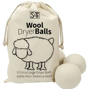 Natural Fabric Eco Friendly Dryer Balls 7cm New Zealand Wool Organic Wool Felt Private Label Laundry Washing Balls
