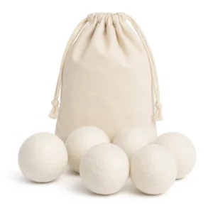 Natural Fabric Softener Alternative Wool Dryer Balls for Household Laundry