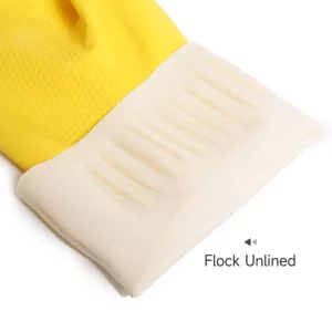 Natural Latex Household Cleaning Honeycomb Gloves Premium Kitchen High Elasticity Flexible Latex Gloves