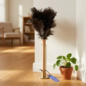 Natural Ostrich Feather Duster Multi-scene Cleaning Tool for Household Car Interior Laptop and Keyboard