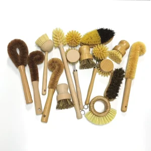Natural Wood Kitchen Dish Brush, Dish Cleaning Brush, Kitchen Scrub Brush