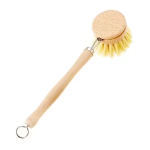 Natural Wood Wooden Bamboo Handle Dish Brush Wooden Pot Pan Brush Tableware Kitchenware Cleaning Sisal Dish Washing Brush Set