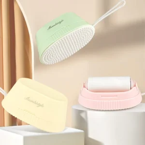 New 2 in 1 Mini Reusable Lint Remover Brush Travel Pet Hair Remover Sticky Paper Portable Lint Roller