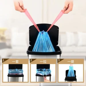 New Arrival Auto Garbage Bag Industrial PE Plastic Stand Up Pouch Reusable Dustbin Trash Sack on Roll