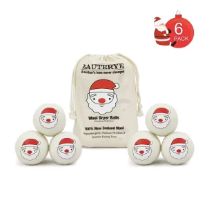 New Arrival Organic Wool Dryer Felt Balls 100% Natural XL 6 Pack Trending Laundry Ball & Discs for Effective Washing