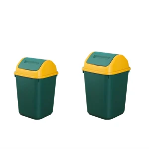 New Contracted Design Swing Lid Trash Can Household Plastic Bin for Bathroom Living Room Waste Trash Classification