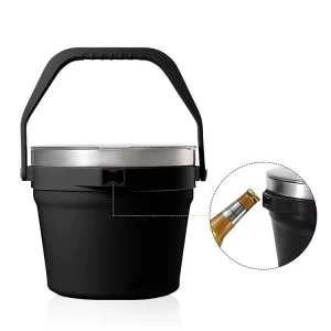 New Design 7.2L Ice Buckets Beverage Tubs Double Wall 304 Stainless Steel With Food Grade PP Lid With Opener