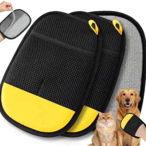 New Design Dog Cat Gloves Pet Grooming Removal Fur Gloves Hair Remover for Dogs