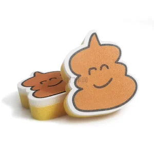 New Design Factory Custom Cleaning Kitchen Sponge Creative Printing Non Stick Pot Brush Scouring Pads Dishwashing