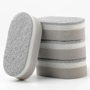 New Design Gray Kitchen Sponge Non Scratch Scouring Pads for Dishwasher Oven Pot Rust Eraser