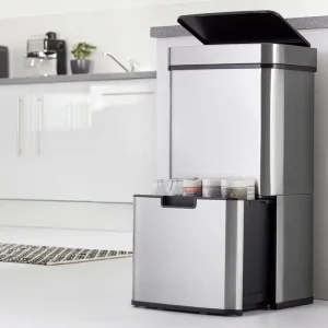 New Developed Sensor Waste Bins Trash Bin with Sensor Anti-fingerprint Recycling Bins