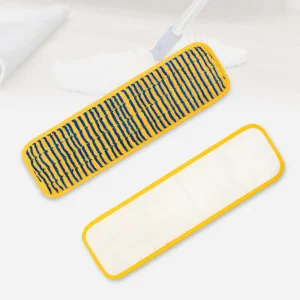 New Factory Style Striped Dust Mop Pads for Flat Floor Cleaning Replacement Microfiber Wet Mops Head Refill