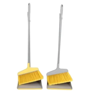 New Foldable 2 in 1 Cleaner Brooms Dustpan Set Cleaning Tools Plastic Broom and Dustpan Sets for Home Office Ues