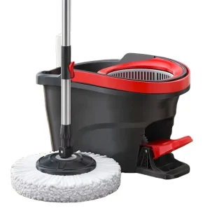 New Mop Household Sweep Floor Cleaning Mop Bucket Set Telescopic Rod Pedal Manual Pressure Dual Drive Quick Shipment