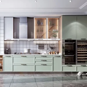 New Pattern Delicate Home Use Full Set Kitchen Cabinets Whole House Custom Stove Integrated Cabinet Wall & Storage Solutions