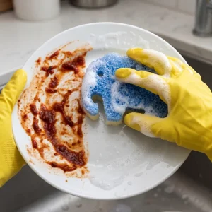 New Product Daily Use Smart Kitchen Products Sanding Sponge Smile Scrub Sponges for Kitchen