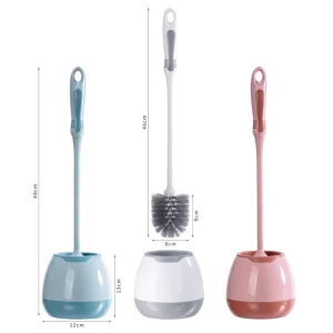 New Product Drip Proof Easy Assemble Deep Dirt Removal Cleaning Bathroom Cleaning Brush Kit Toilet Bowl Brush Set
