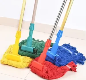 New Simple Fashion Cartoon Multi Functional Mop Broom Children’s Household Cleaning Tool with Extensible Steel Pole