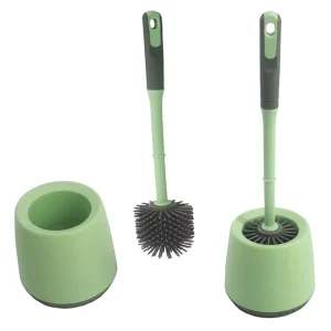 New Soft Silicone Toilet Cleaning Brush With Durable TPR Holder