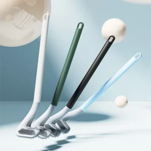 New Style Eco Friendly Silicone Wall Mount Plastic Golf Toilet Brush Strong Holder Durable Bathroom Use Customizable Logo
