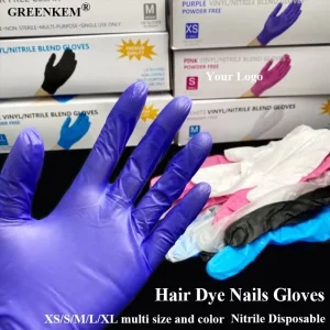 Nitrile Disposable Gloves Latex Powder Free Household Gloves Cleaning Food Kitchen Beauty Tattoo Hair Dye Nails
