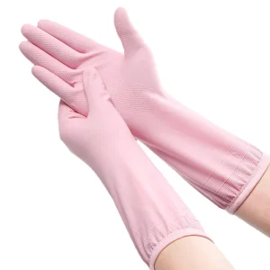 Nitrile Thick Gloves Kitchen Dish Washing Thickened Wear Resistant Durable Longer Waterproof Women’s Protection Household