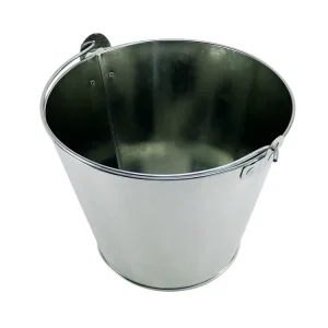 No Logo Silver Beer Bucket Metal Galvanized Tin Champagne Brandy Wine Beverage Tubs Ice Bucket