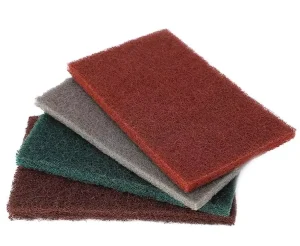 Non Abrasive Kitchen Cleaning Scrubber Thick Nylon Dish Scrub Pad Non Woven Heavy Duty Sponge Scouring Pad Roll