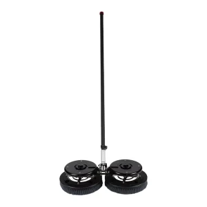 Non Electric Safe High Efficiency Dual Brush Solar Panel Cleaning Machine Cordless Water Driven PV Cleaner