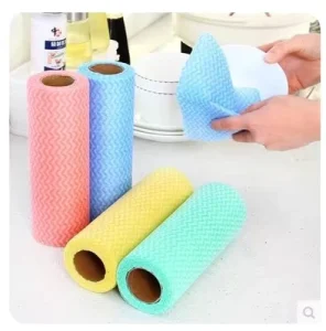 Non Lint White Disposable Spunlace Nonwoven X50 Cleaning Wiper Roll