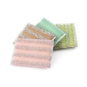 Non Scratch Dish Washing Sponge Multipurpose Kitchen Scouring Pads for Grease Removal