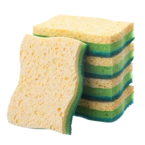 Non Scratch Durable Cellulose Sponge Kitchen for Household Dish Washing Scouring Pads for Pots Kitchen Cleaning