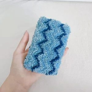 Non Scratch Microfiber Household Cleaning Sponge Rub Per Bag for Kitchen Dishes Pots Scrubbing Dishwashing Washing Pads