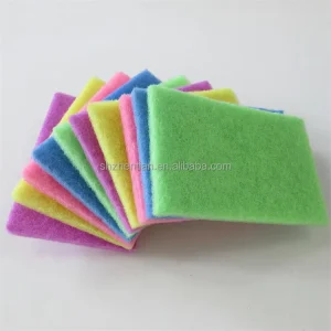 Non Scratch New Color Industrial Thickened Scouring Pad Pool Kitchen Fish Tank Brush Scrub Glass Cleaning
