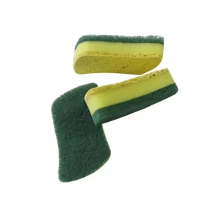 Non Scratch Scrub Dish Sponge Safe on Non Stick Cookware Dual Sided Cleaning Sponges for Kitchen Household Bathroom