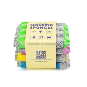 Non Scratch Scrubbing Pads Sponges and Scouring Pads for Efficient Dish Washing