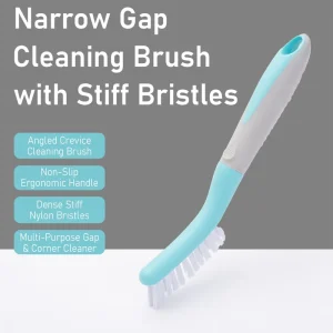 Non Slip Handle Gap Cleaning Brush Flexible Narrow Crevice Brush for Home Cleaning
