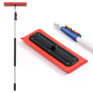 Non Slip Roof Window Snow Removal Tool 30ft Telescopic Thick Foam Snow Brush