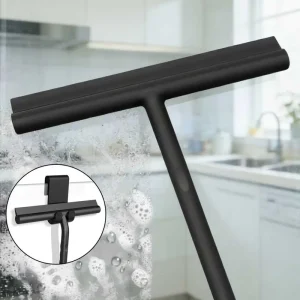 Non-Slip Silicone Rubber Handle Eco-Friendly Silica Gel Window Scraper Hook & Squeegee for Professional Glass Cleaning