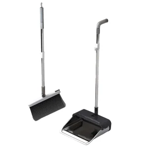 Non Stick Dust Hair Magic Broom Set with Soft Fur Household Extended Handle Seamless Floor Cleaning Combination PP Broom Head