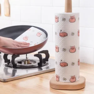 Non Woven Dish Towels Super Oil Removing Wet Wipes Cleaning Cloth Disposable Kitchen Towel Roll for Kitchen Mess