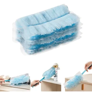Non Woven Fiber Duster Fluffy Household Dust Cleaner with Easy Cleaning Magic Duster Head Wood Handle Washable