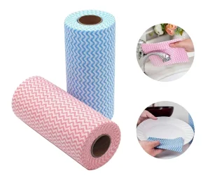 Nonwoven Super Absorbent Yellow Kitchen Cleaning Cloth Multipurpose Microfiber Cleaning Cloth