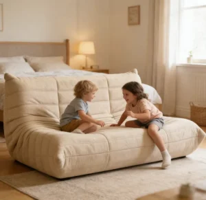 Nordic Fabric Upholstered Compressed Modular Sofa