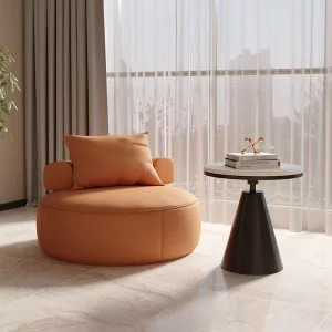 Nordic Ins Style Lazy Single Wood Sofa Light Luxury Eco Friendly Durable Small Leisure Chair for Mall Hotel Living Room Bedroom