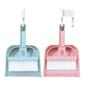 Nordic Mini Desktop Broom and Dustpan Set Household Cleaning Brushes with Plastic Garbage Shovel Nordic Color