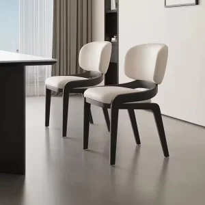 Nordic Solid Wood Dining Chair for Home Park Cafe Italian Restaurant