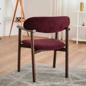 Nordic Solid Wood Upholstered Dining Chair for Home, Restaurant, Hotel, or Cafe